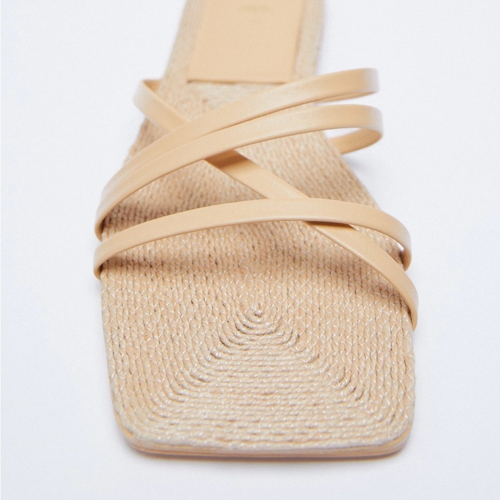 Zara Leather Strappy Sandals - Picture 5 of 5